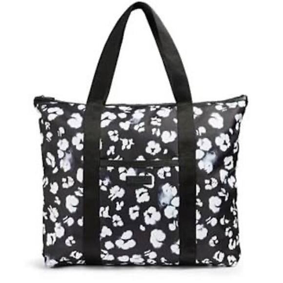 NWT Ted Baker Nocturnal Animal Nylon Shirla Tote Black White - Picture 2 of 9